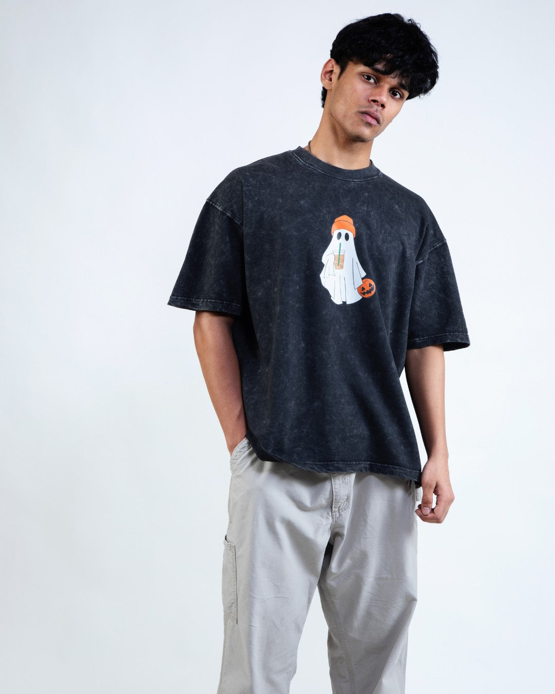 BOO Ghost Oversized Tee