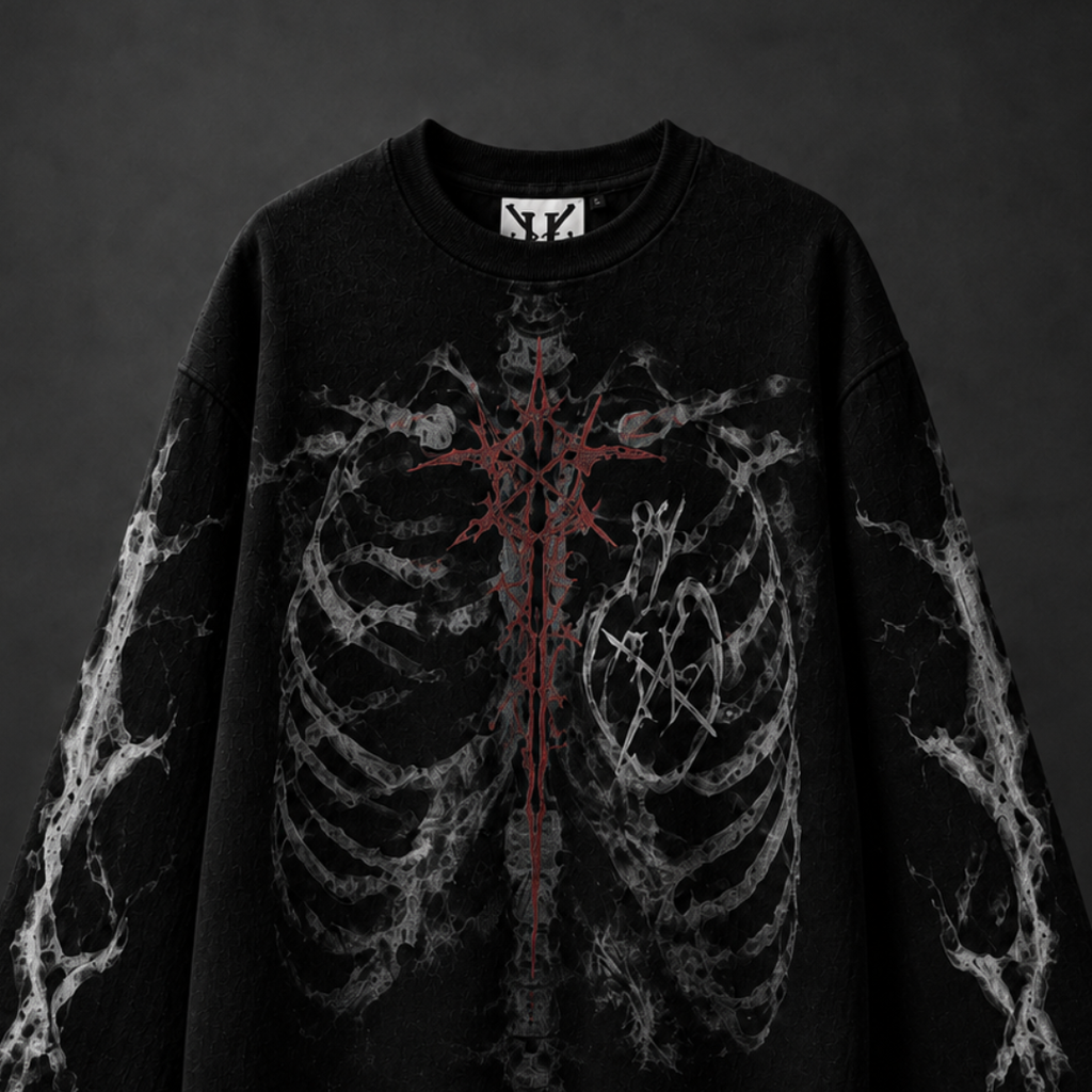 CURSED ANATOMY WAFFLE TEE
