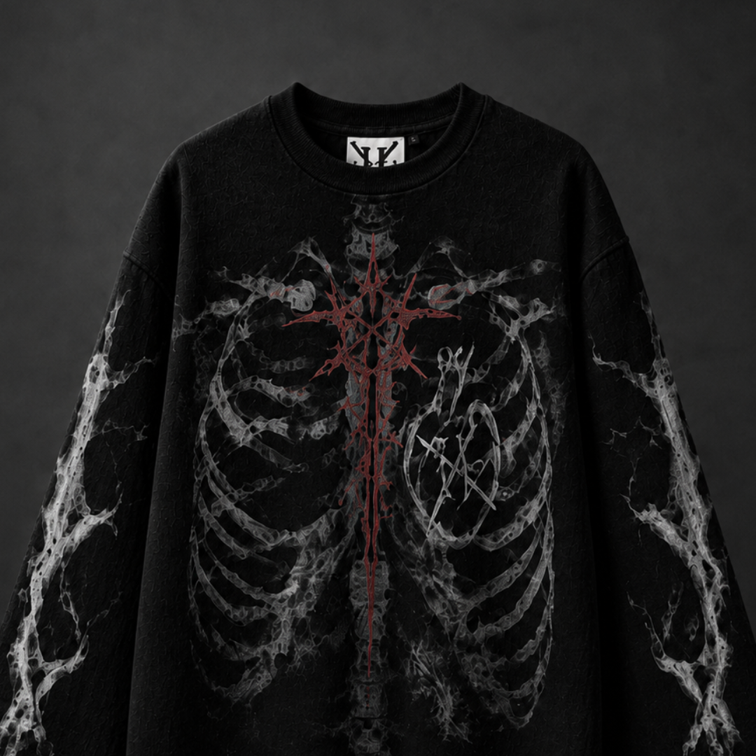 CURSED ANATOMY WAFFLE TEE
