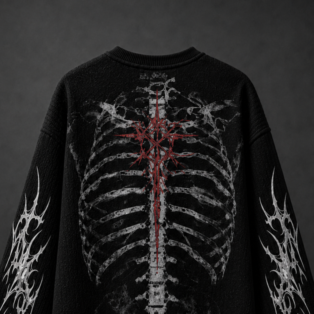 CURSED ANATOMY WAFFLE TEE
