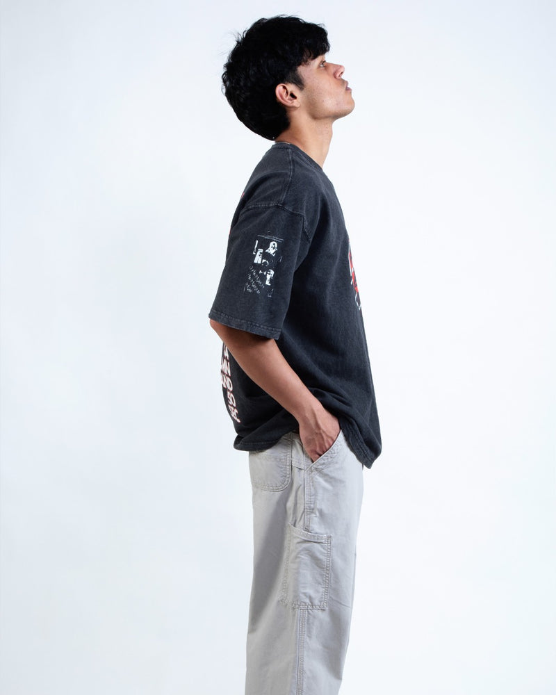 OVO INSTINCT ACID WASH OVERSIZED TEE