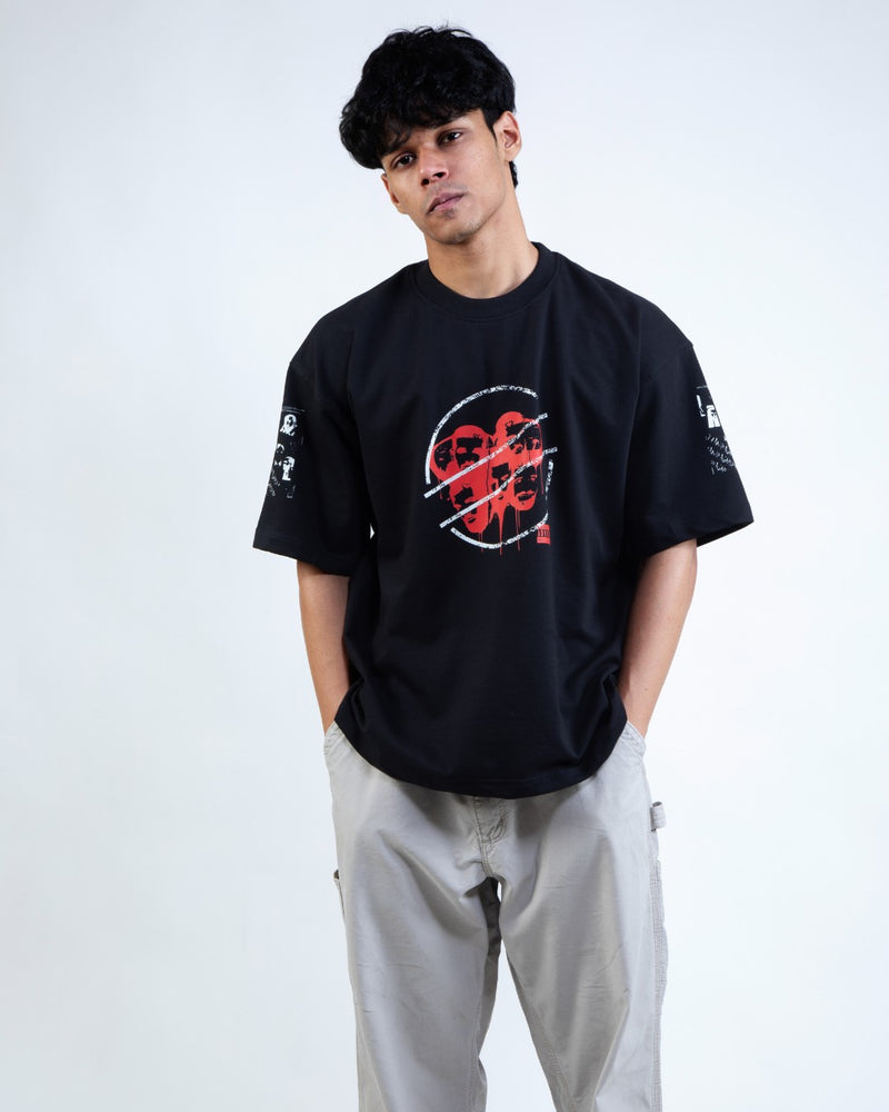 OVO INSTINCT BLACK OVERSIZED TEE