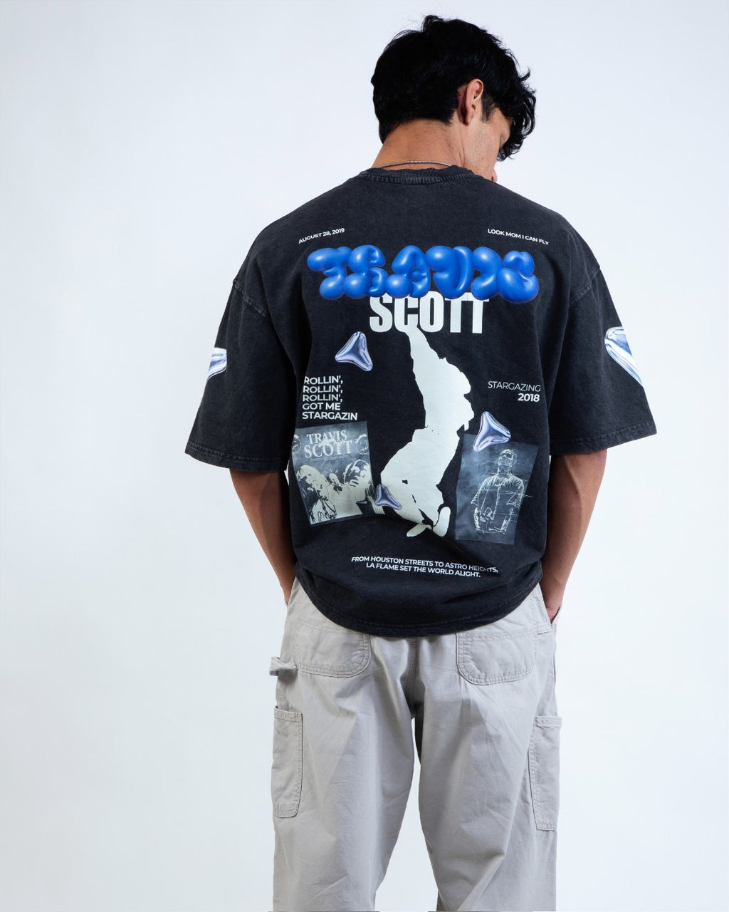 UTOPIA RAGER BLACK OVERSIZED TEE