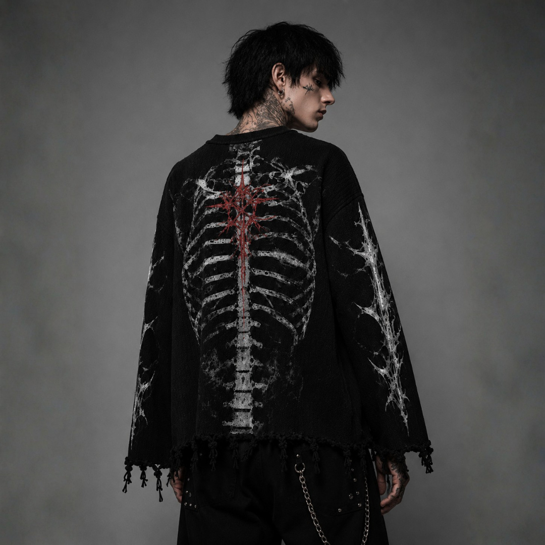 CURSED ANATOMY WAFFLE TEE