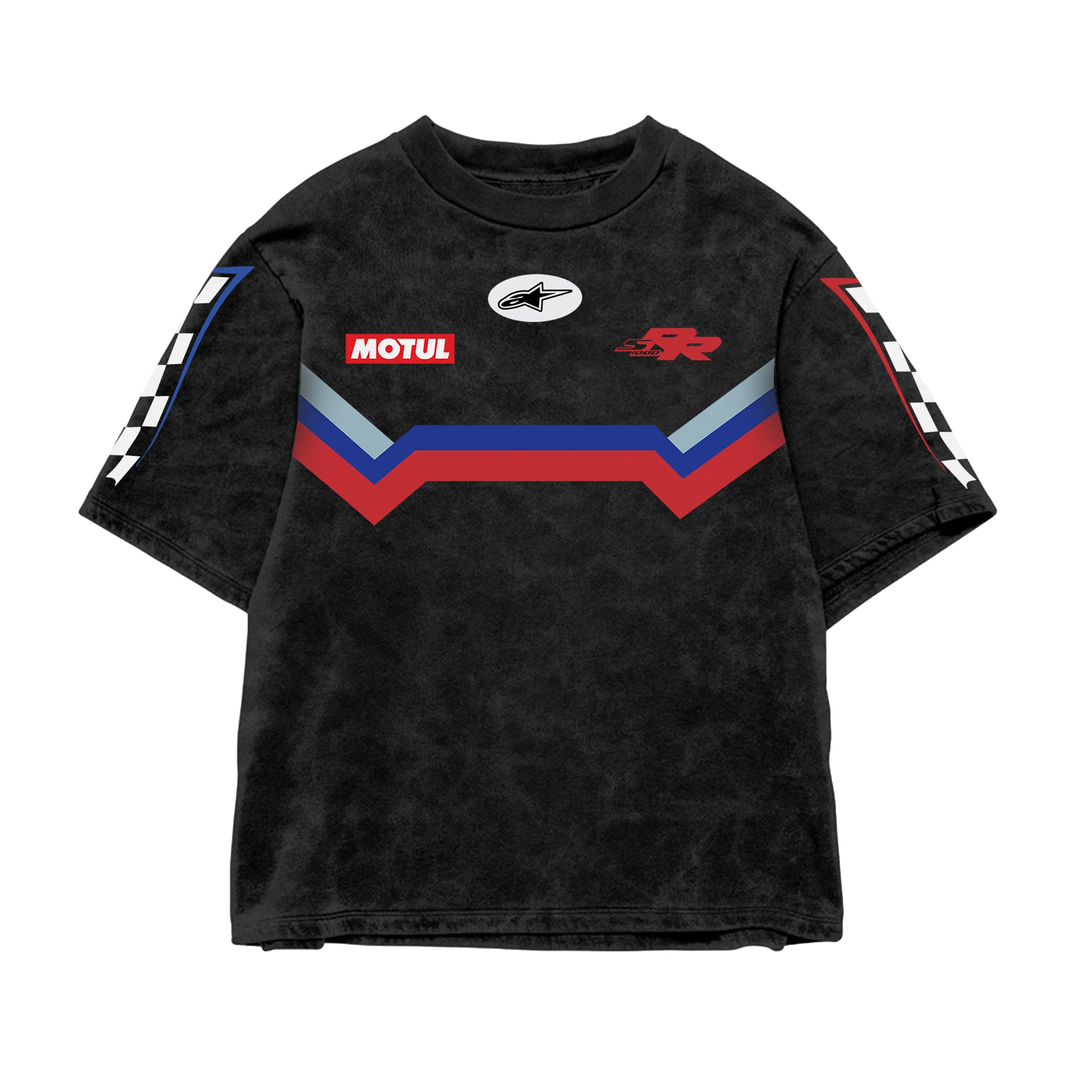 Moto Grid Oversized Tee OUR KARMA