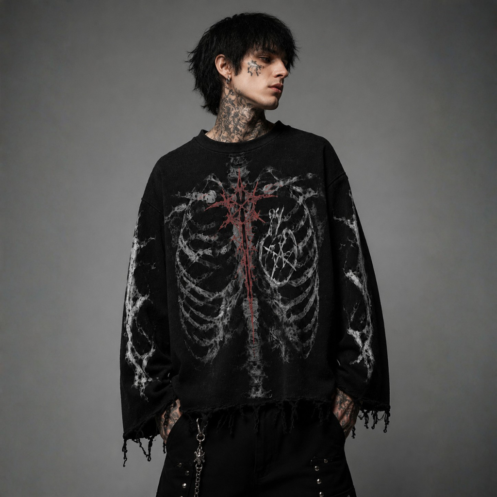 CURSED ANATOMY WAFFLE TEE
