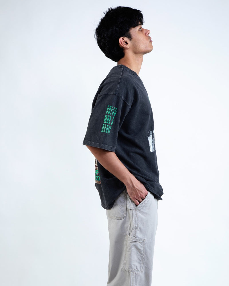 MARSHALL MODE ACID WASH OVERSIZED TEE