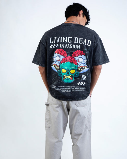 ALIEN UNDEAD INVASION OVERSIZED TEE OUR KARMA