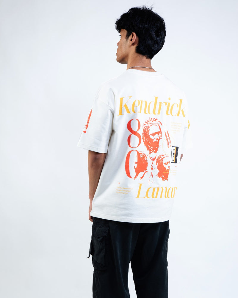 DAMNED LEAGACY OFF WHITE OVERSIZED TEE