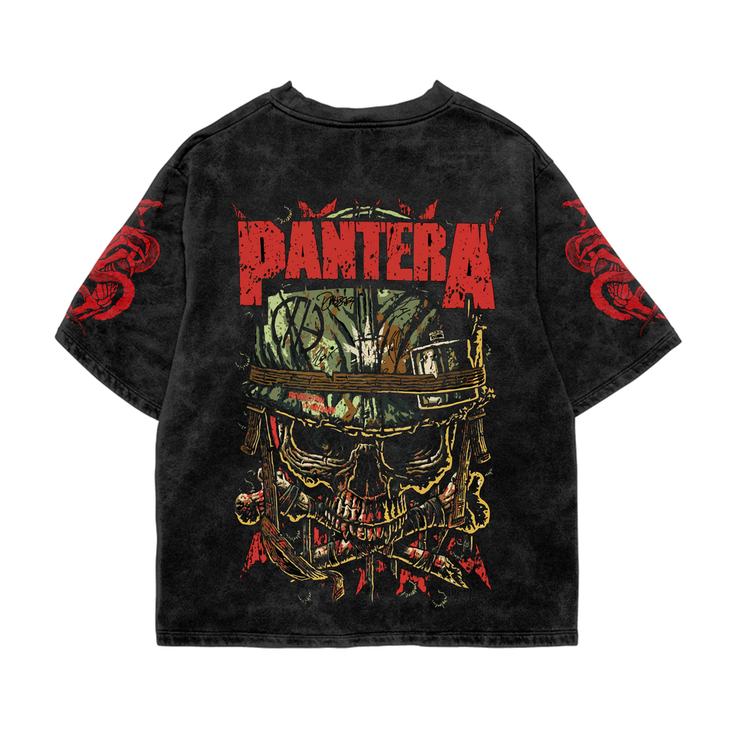 Pantera Acid Wash Oversized Tee OUR KARMA