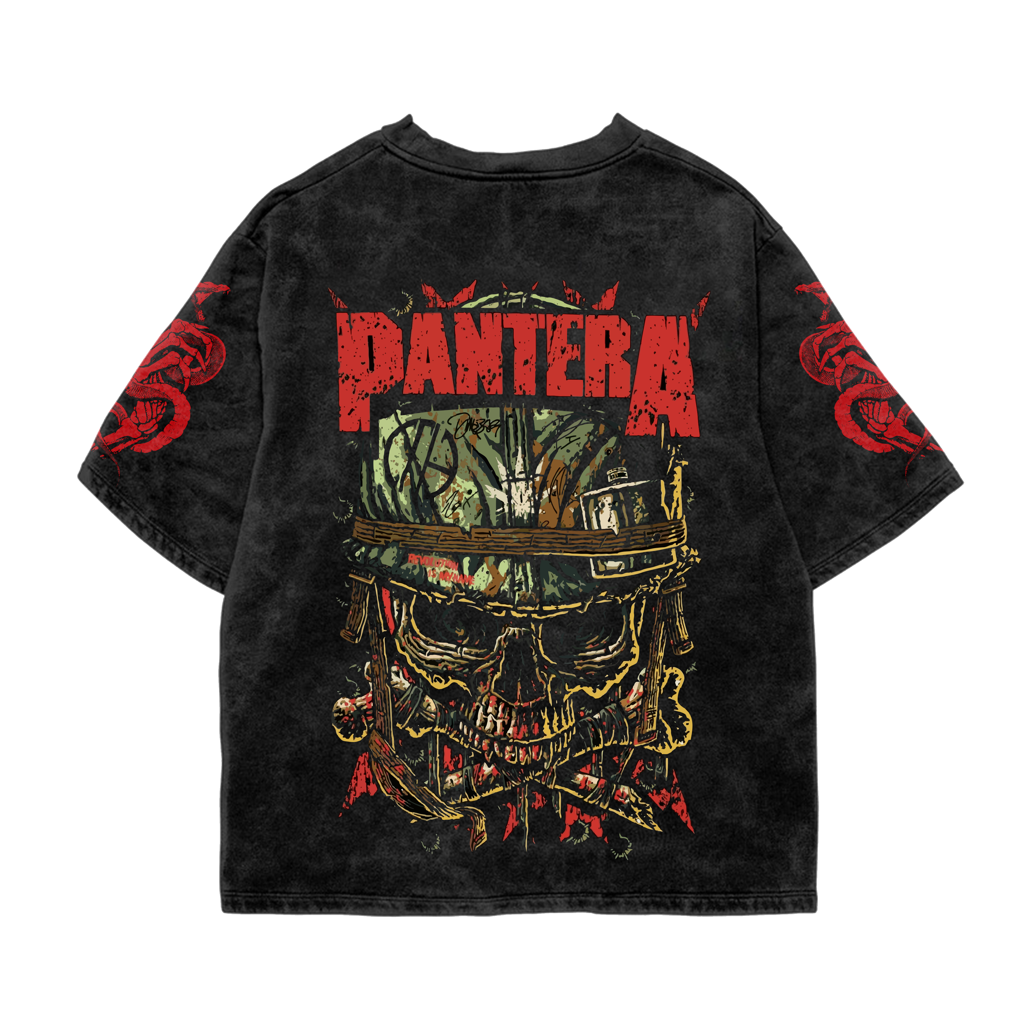 Pantera Acid Wash Oversized Tee
