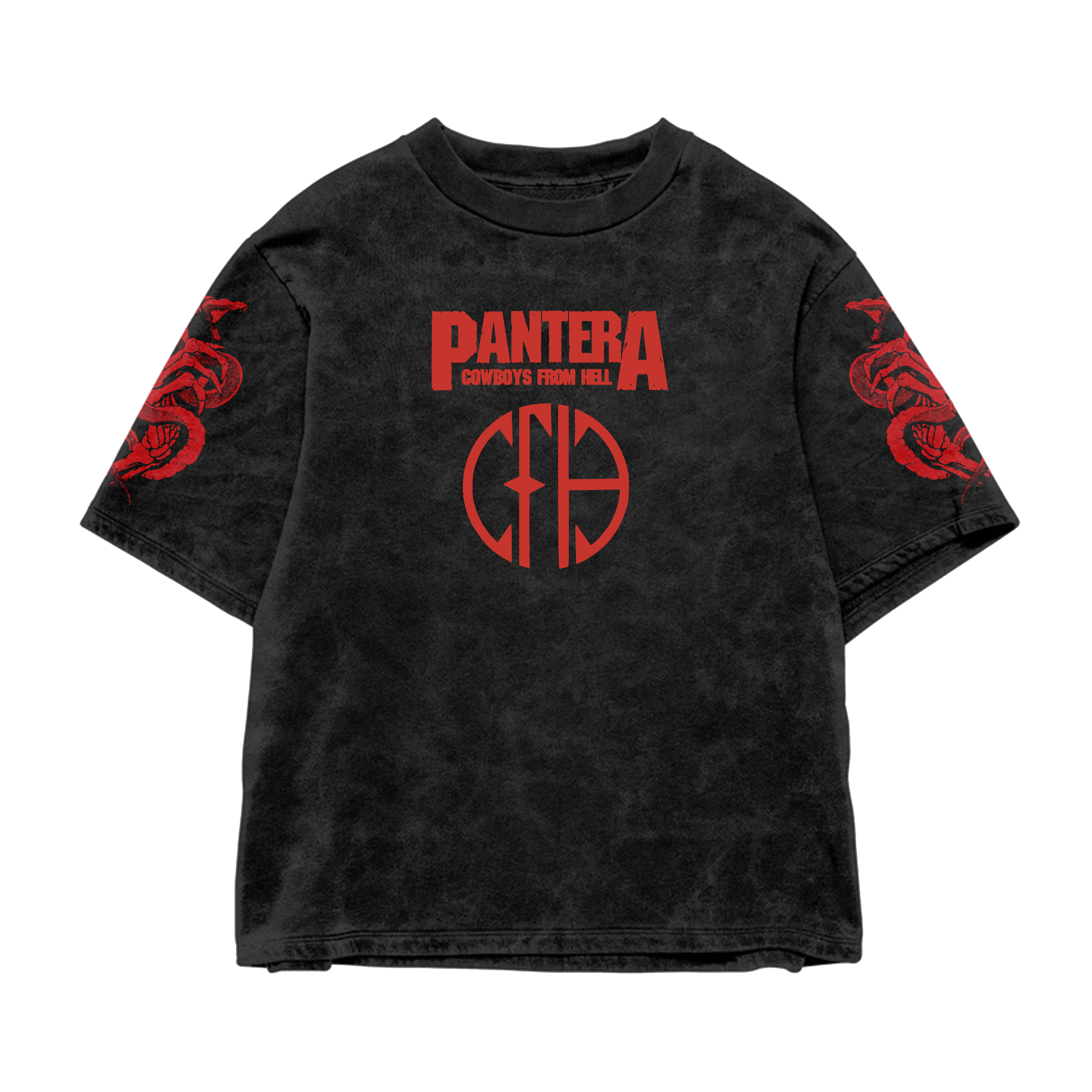Pantera Acid Wash Oversized Tee