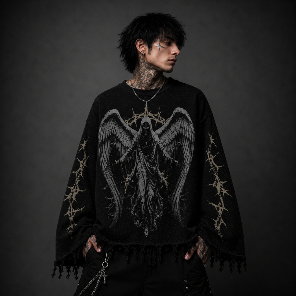 CHAOS IS KING WAFFLE KNIT