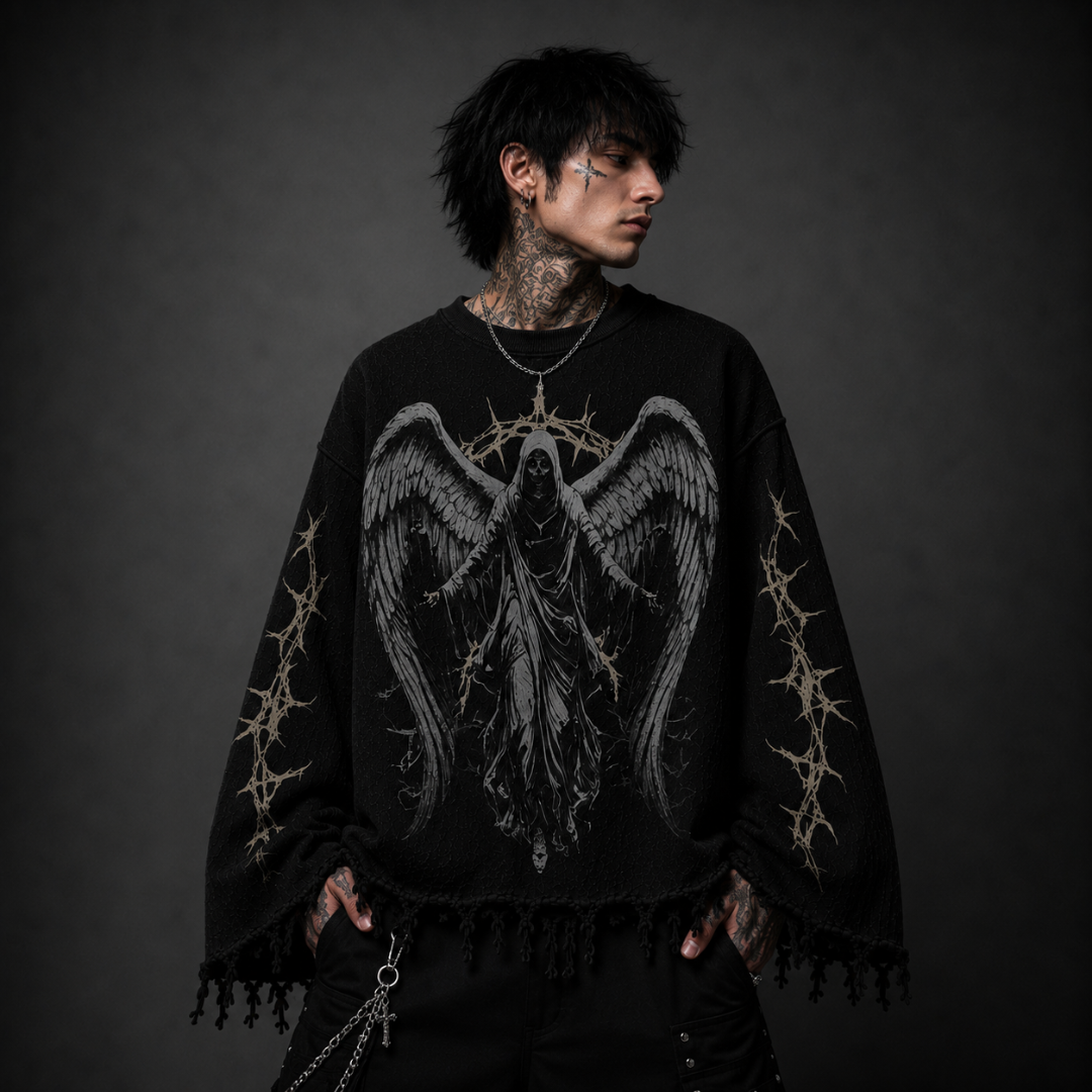 CHAOS IS KING WAFFLE KNIT
