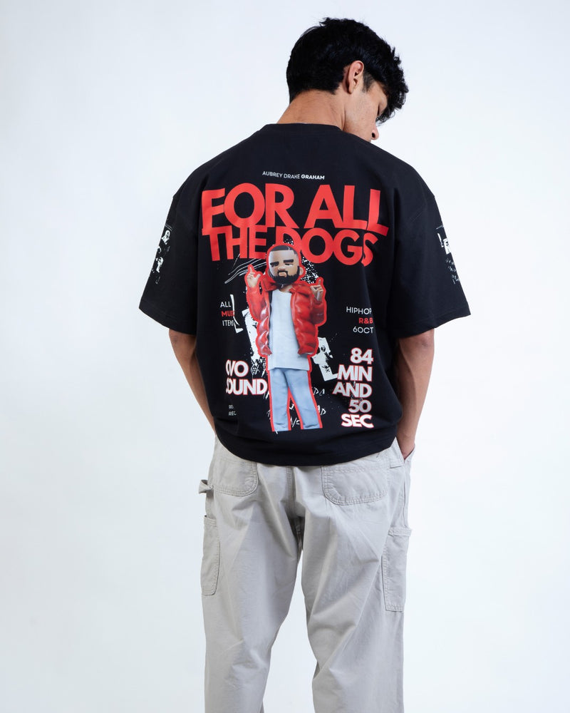 OVO INSTINCT BLACK OVERSIZED TEE