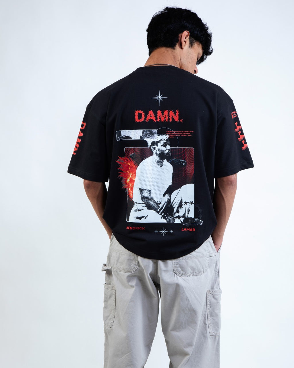 GOOD KID GONE ROGUE SOLID BLACK OVERSIZED TEE