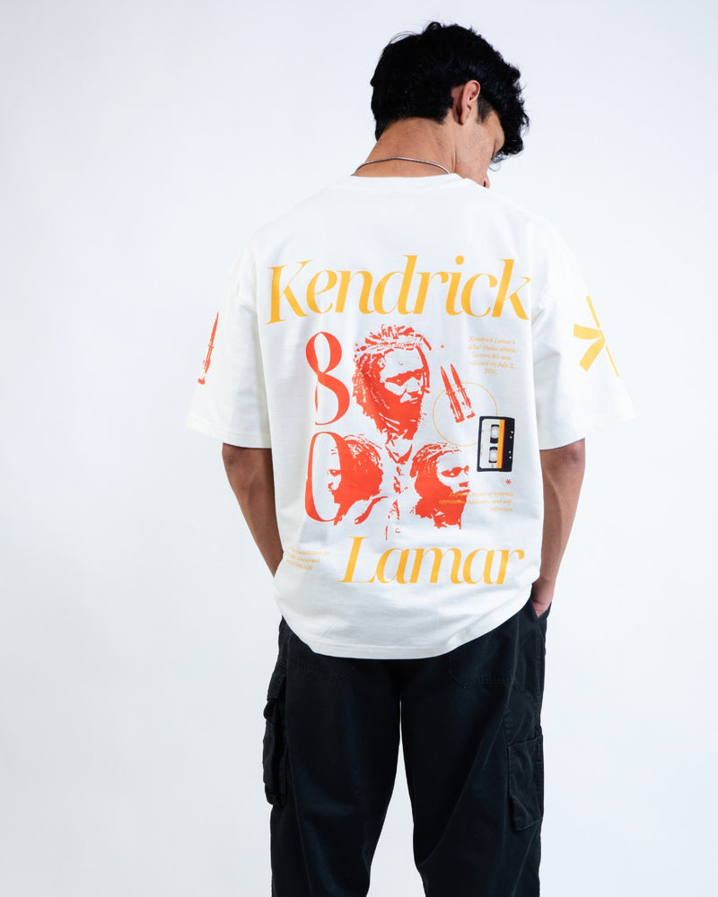 DAMNED LEAGACY OFF WHITE OVERSIZED TEE