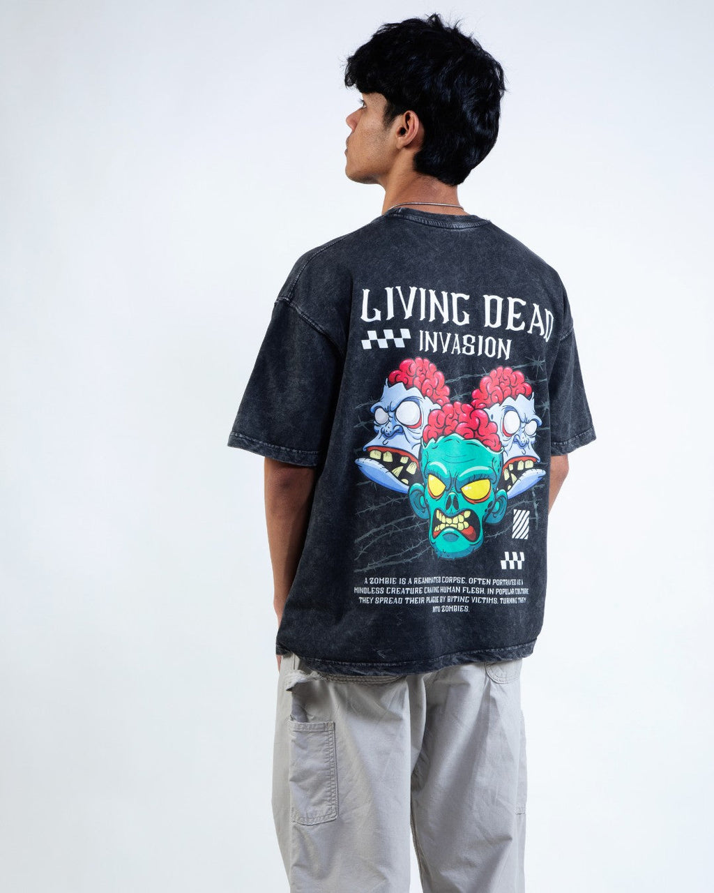 Alien Undead Invasion Oversized Tee – Horror Streetwear | OUR KARMA ...