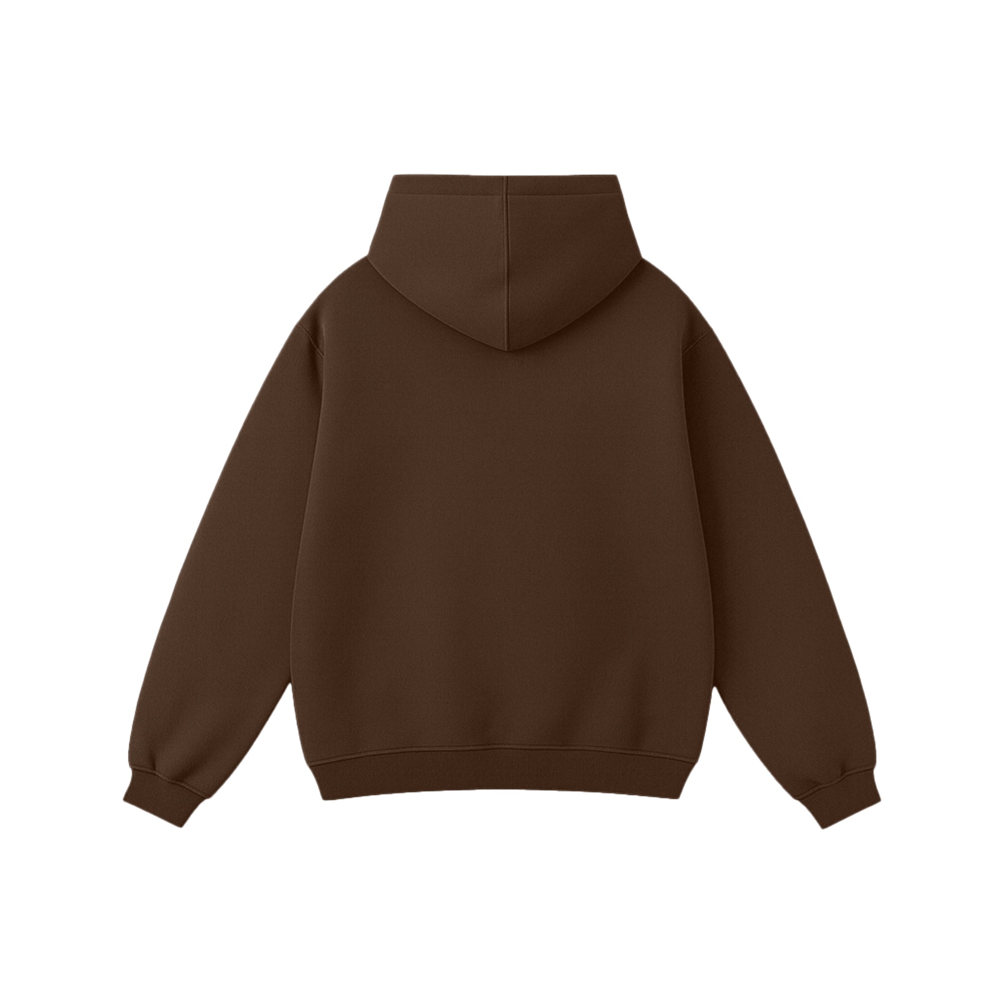 Chocolate brown oversized hoodie premium streetwear