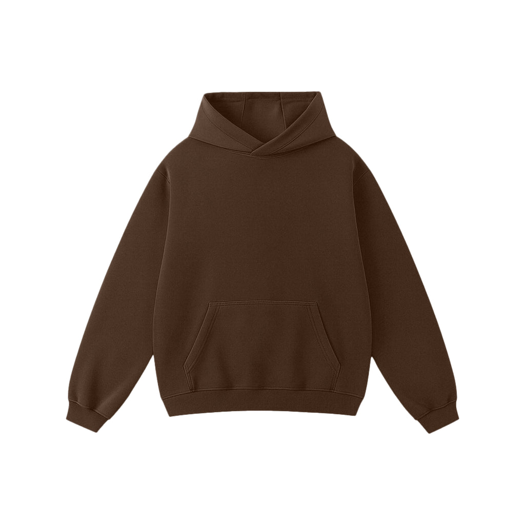Chocolate brown oversized hoodie premium streetwear