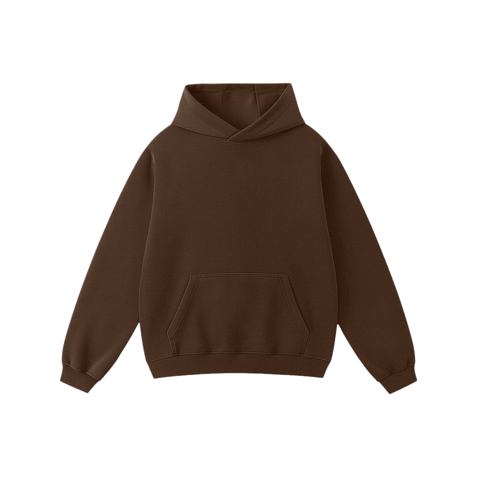 Chocolate brown oversized hoodie premium streetwear