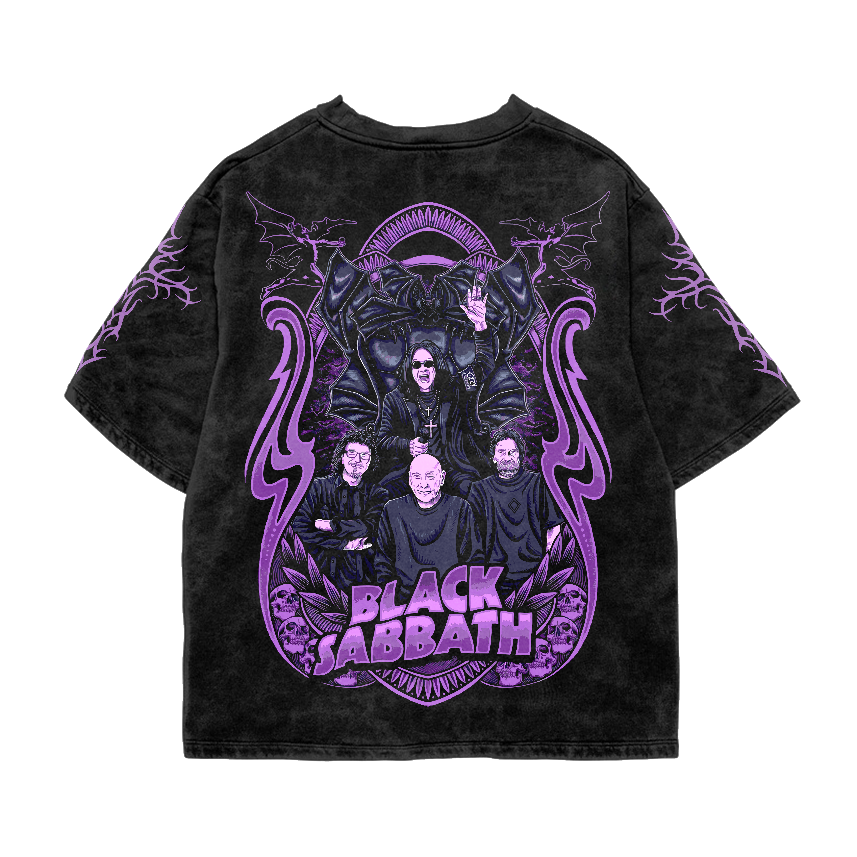 Sabbath Acid Wash Oversized Tee