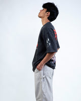 OVO INSTINCT ACID WASH OVERSIZED TEE