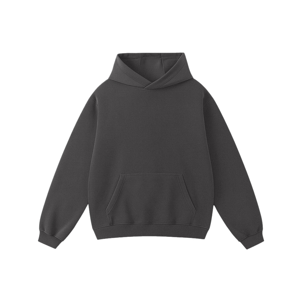 Shadow grey oversized hoodie modern streetwear