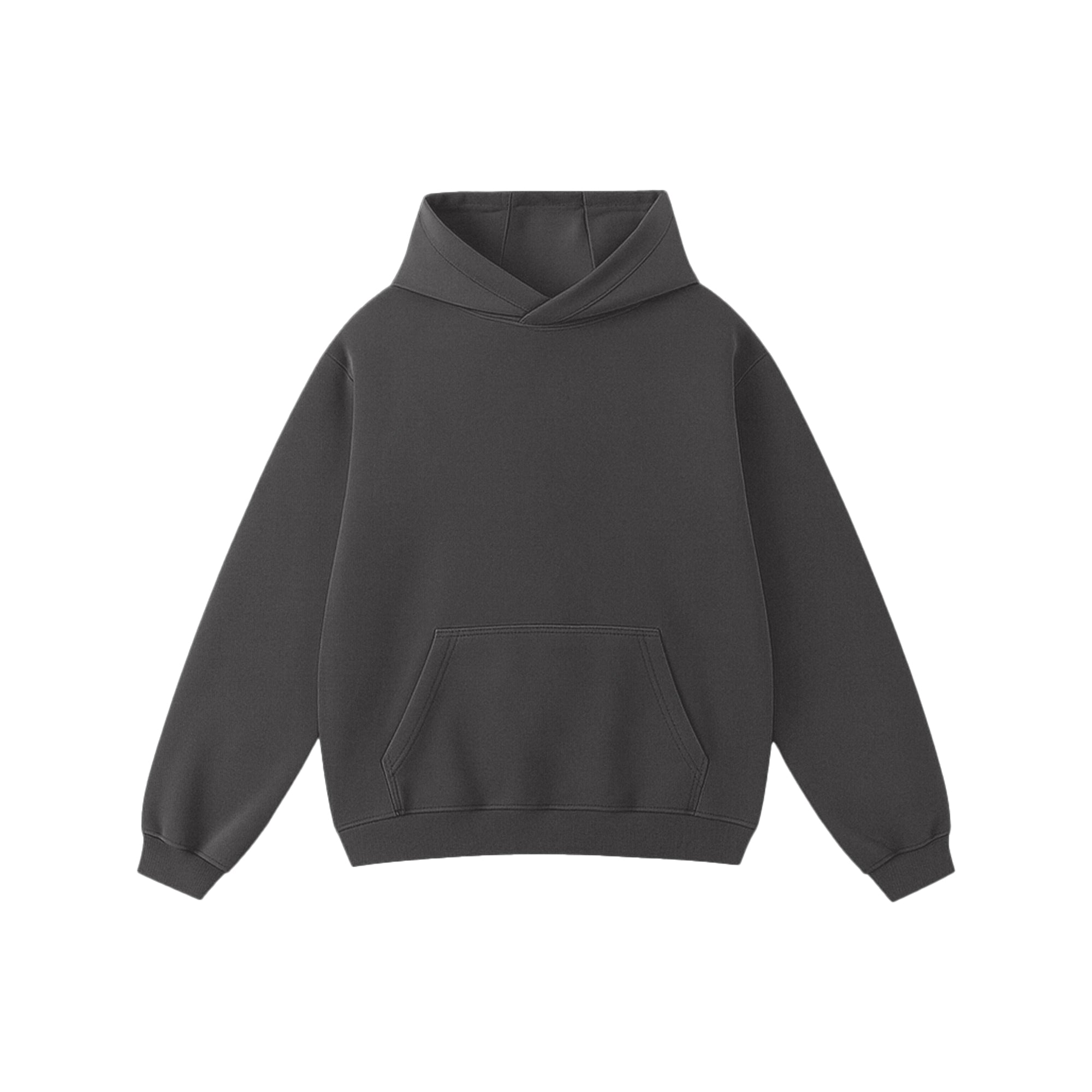 Shadow grey oversized hoodie modern streetwear