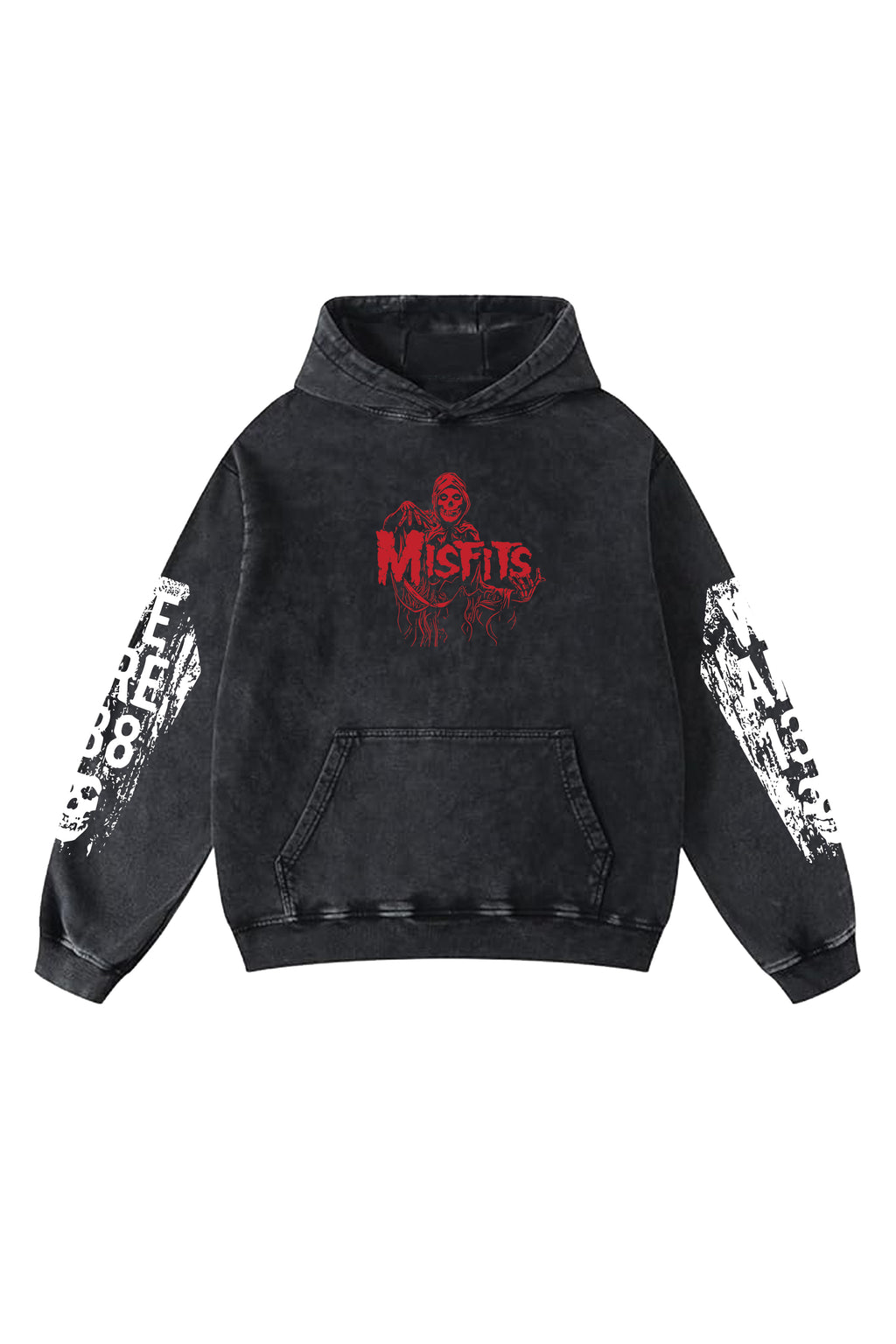 Misfit Acid Wash Oversized Hoodie