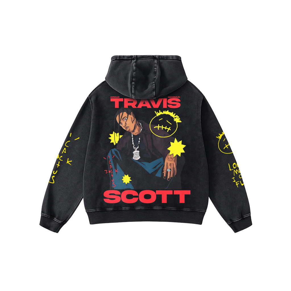 Travis Retro Oversized Hoodie