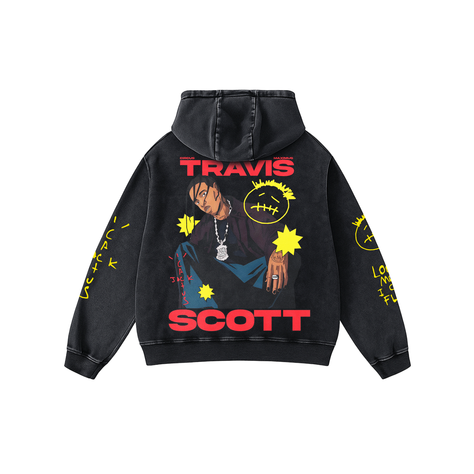 Travis Retro Oversized Hoodie