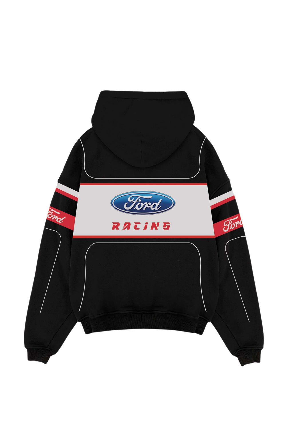 Ford Acid Wash Oversized Hoodie
