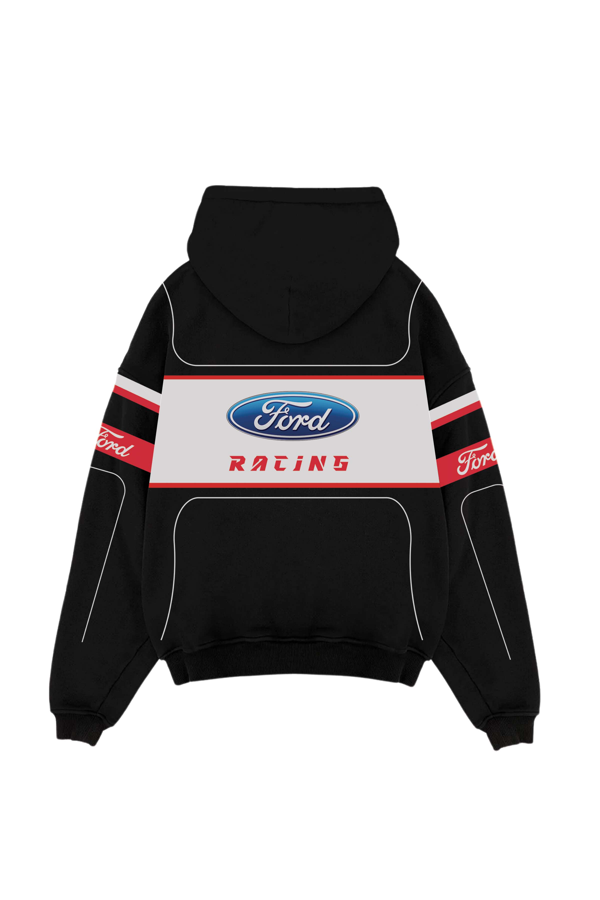Ford Acid Wash Oversized Hoodie
