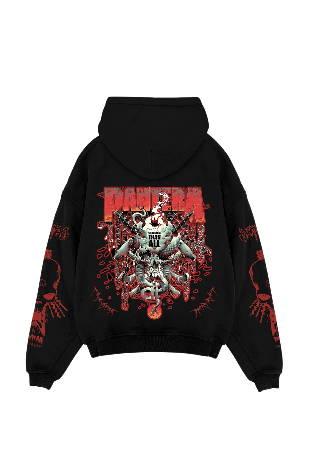 Pantera Acid Wash Oversized Hoodie