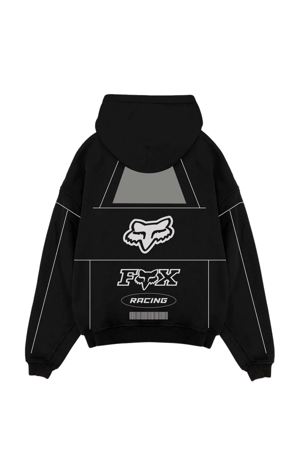 Fox Acid Wash Oversized Hoodie OUR KARMA