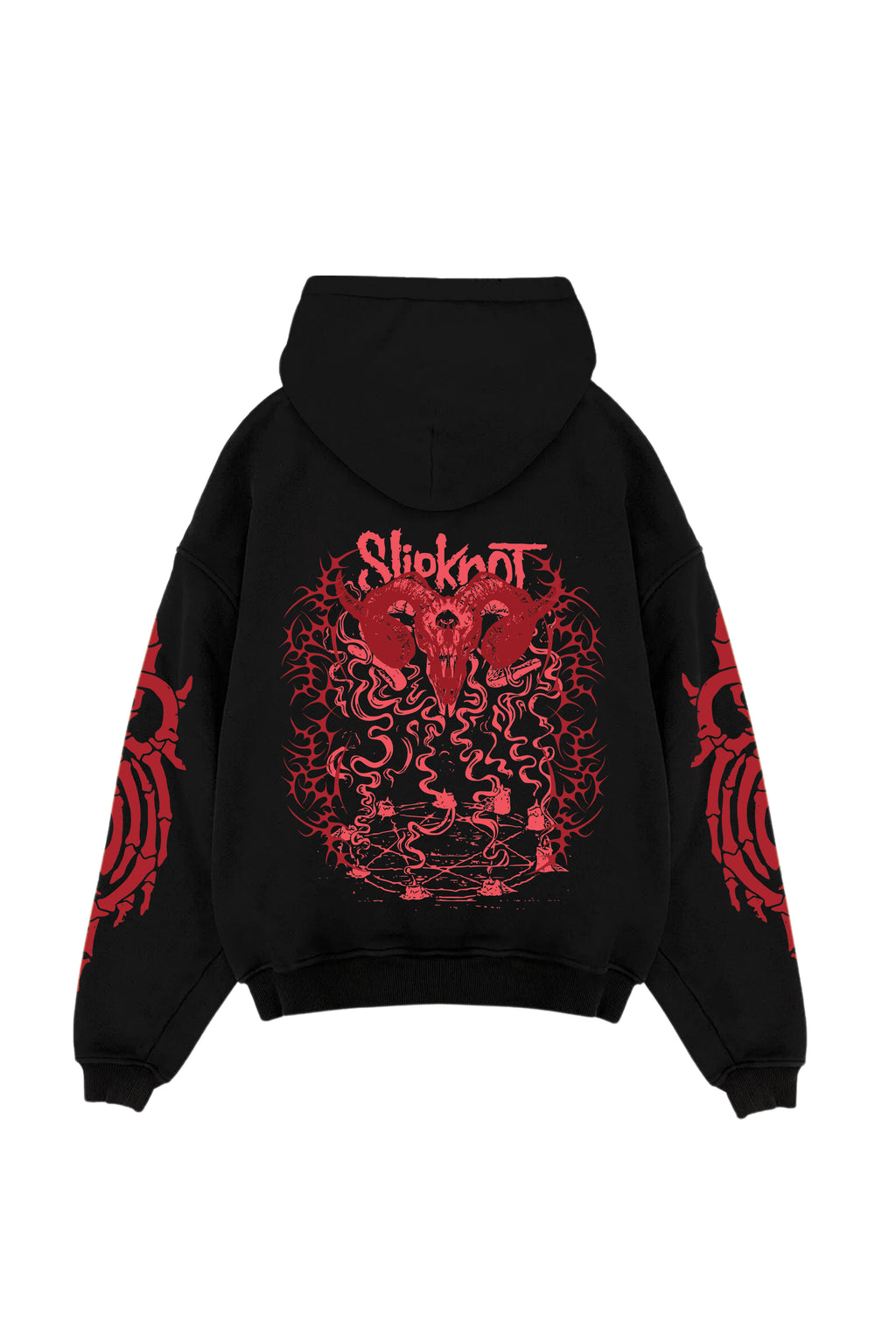 Slipknot Acid Wash Oversized Hoodie