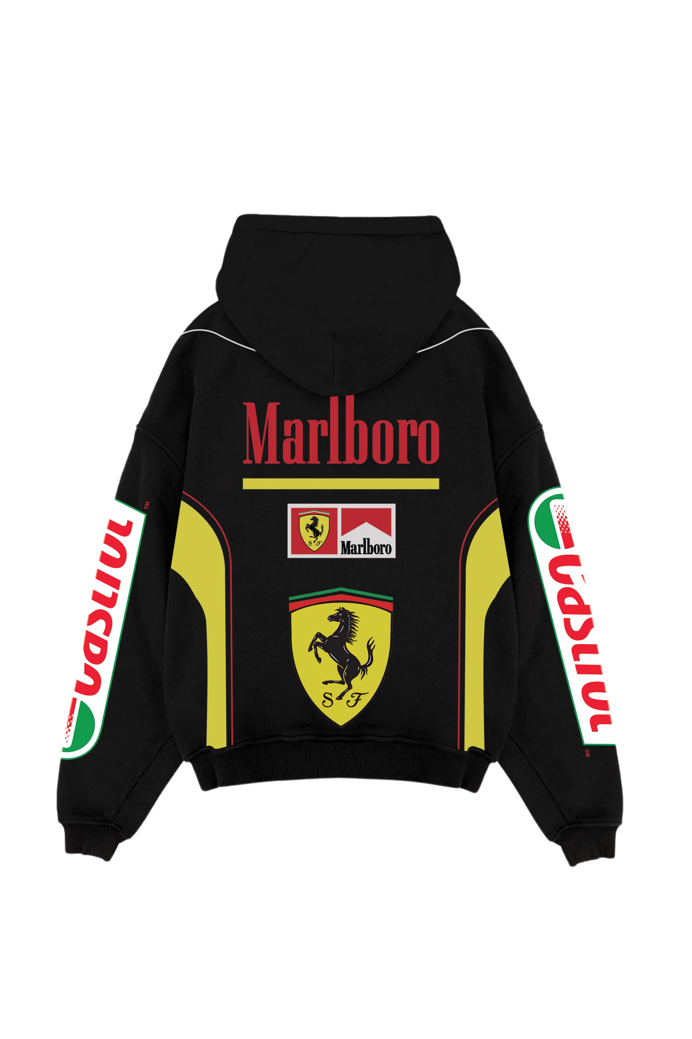 Ferrari Acid Wash Oversized Hoodie