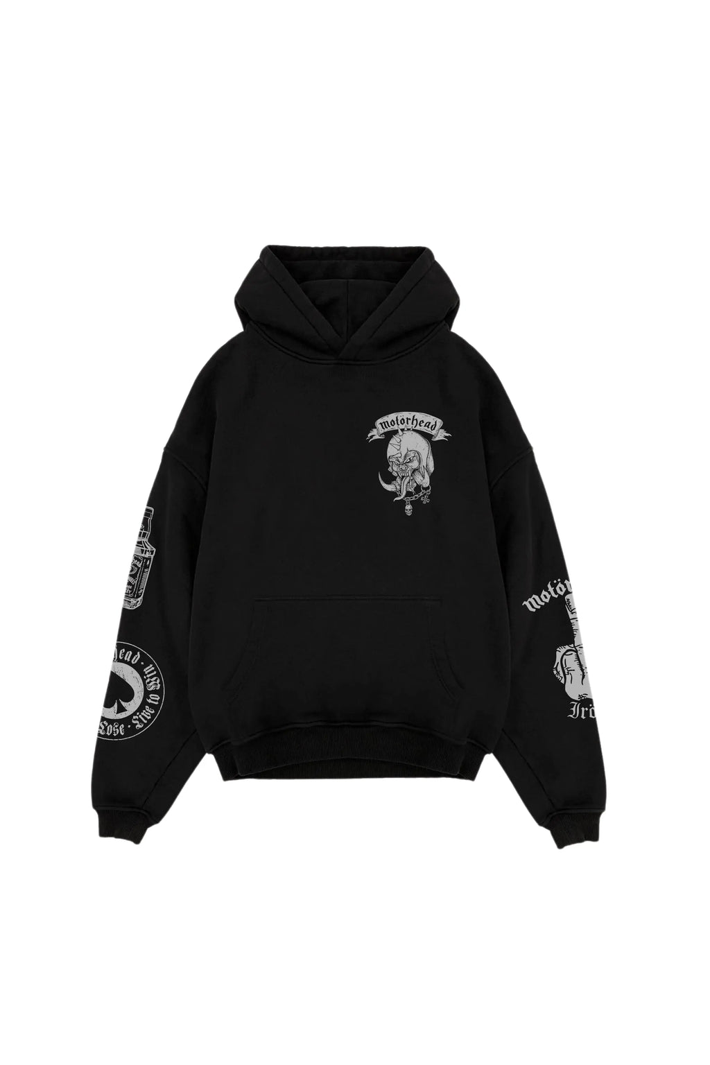 Motorhead Acid Wash Oversized Hoodie OUR KARMA