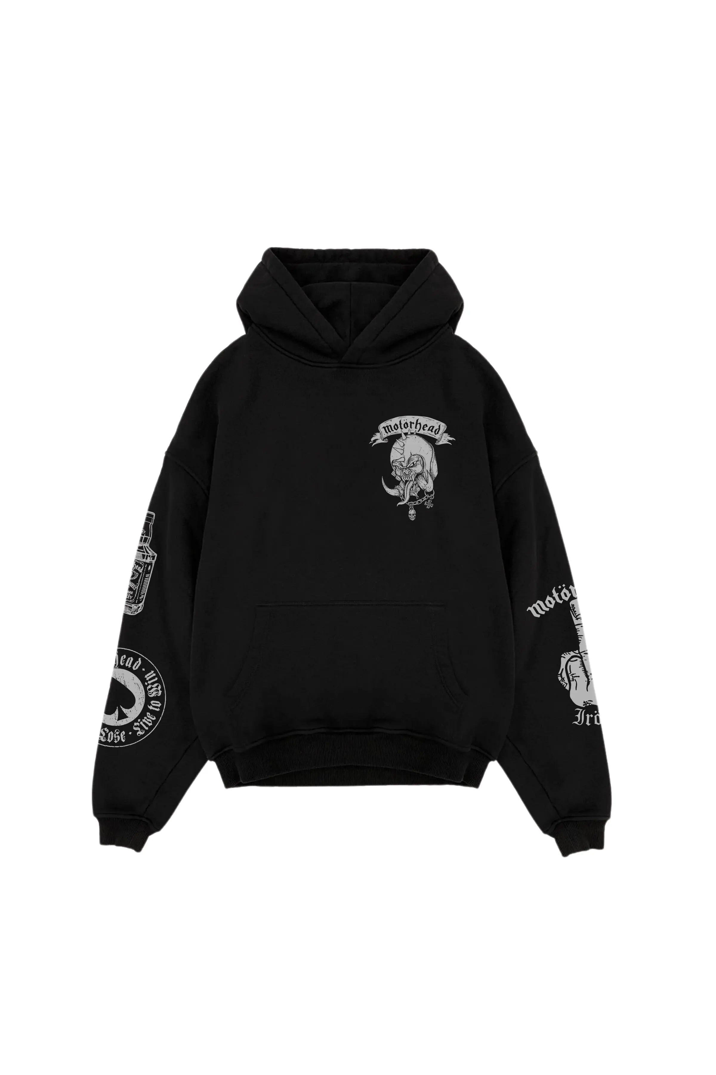 Motorhead Acid Wash Oversized Hoodie OUR KARMA
