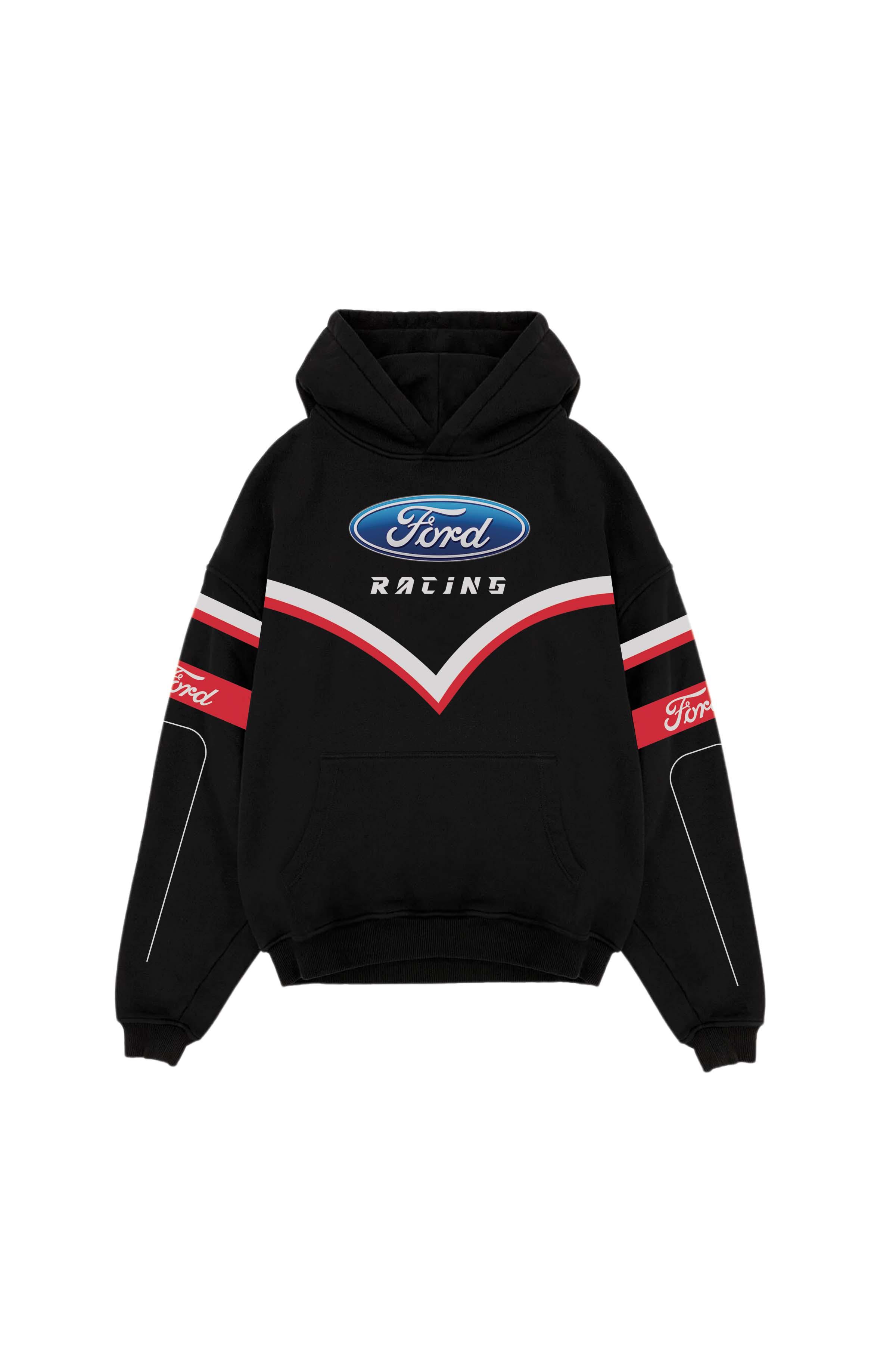 Ford Acid Wash Oversized Hoodie