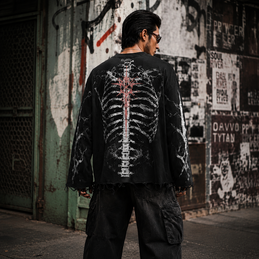 CURSED ANATOMY WAFFLE TEE