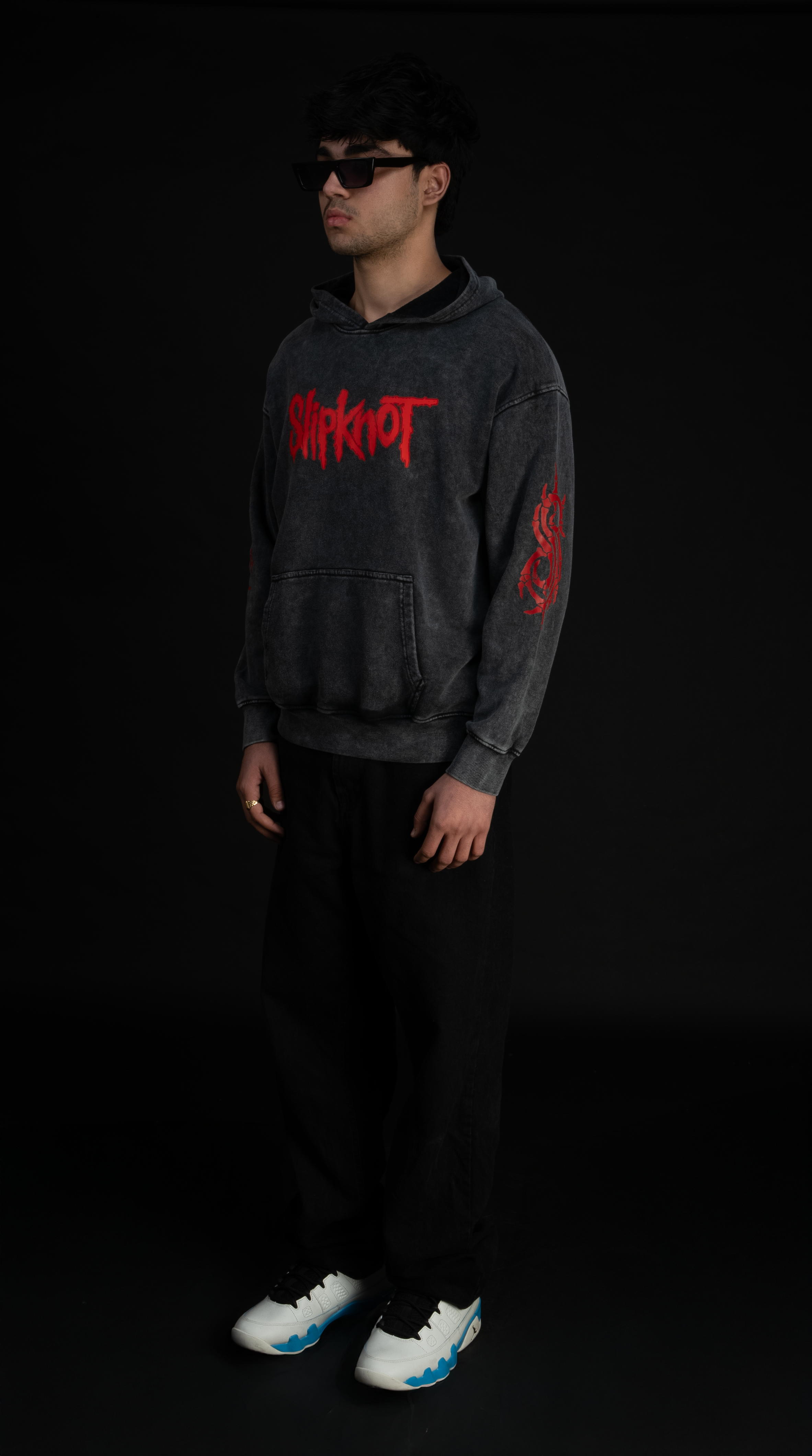 Slipknot Acid Wash Oversized Hoodie