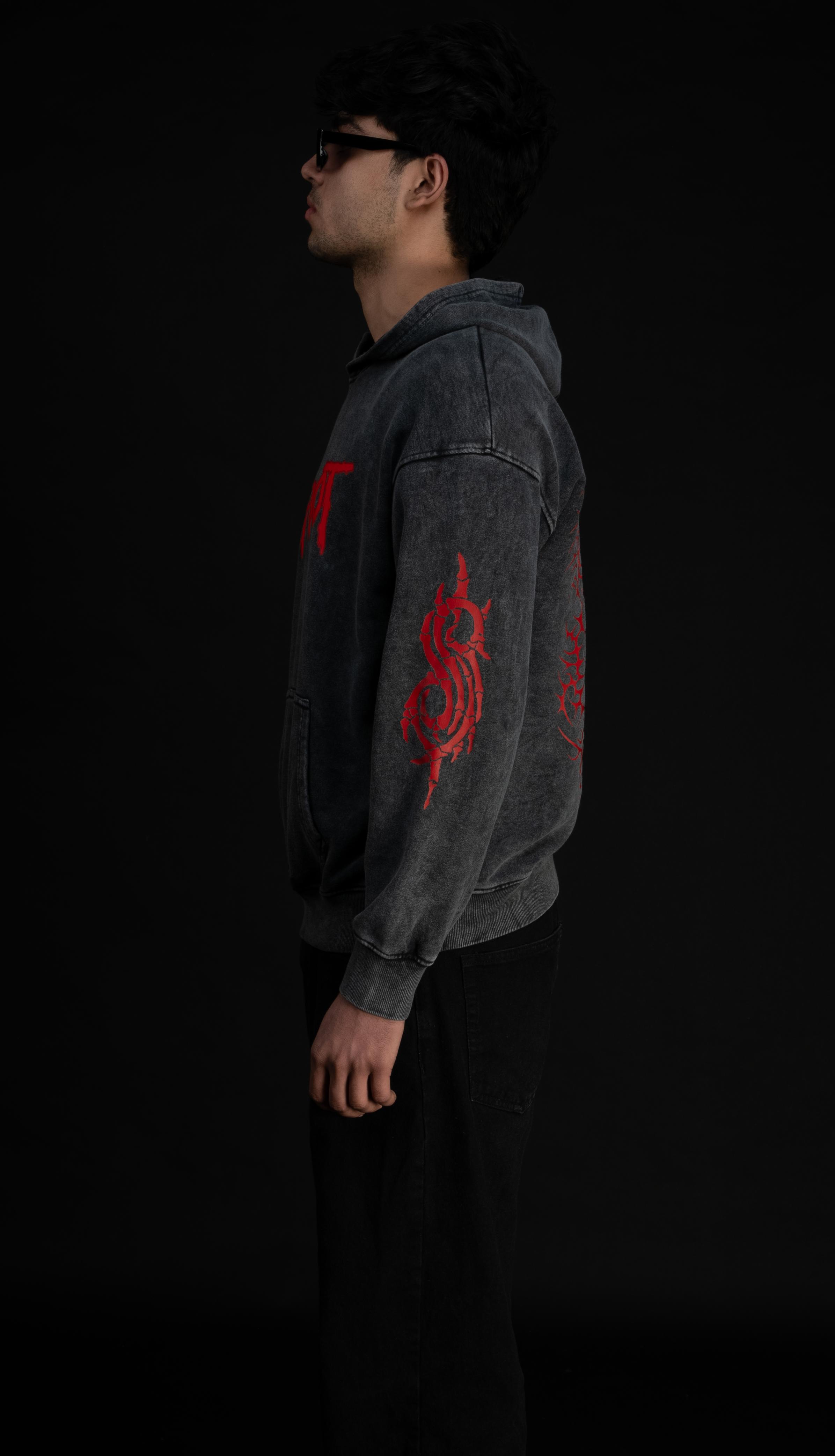 Slipknot Acid Wash Oversized Hoodie