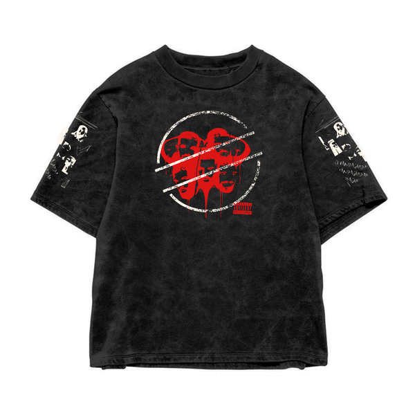 OVO INSTINCT ACID WASH OVERSIZED TEE