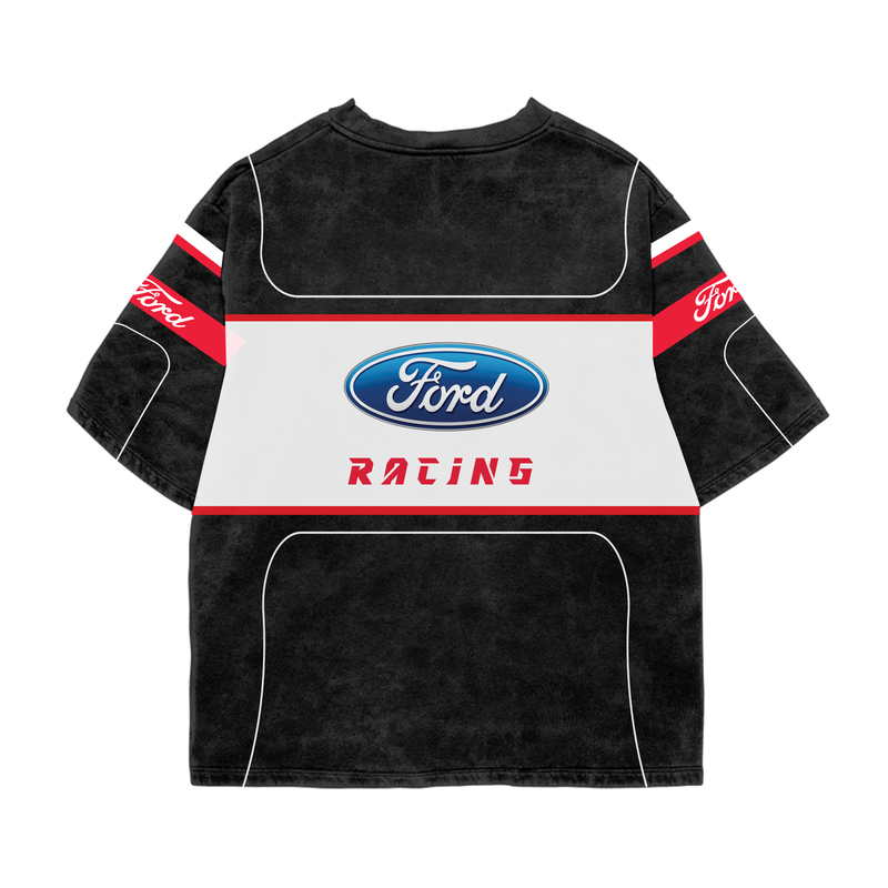 Ford Acid Wash Oversized Tee