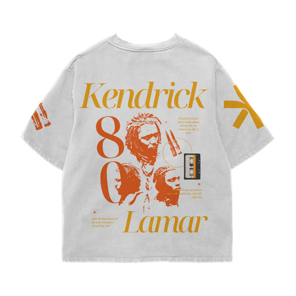DAMNED LEAGACY OFF WHITE OVERSIZED TEE