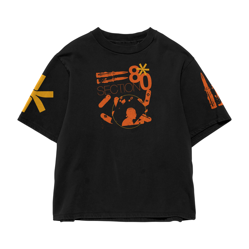 DAMNED LEAGACY BLACK OVERSIZED TEE