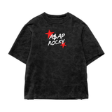 Asap Rocky Acid Wash Oversized Tee