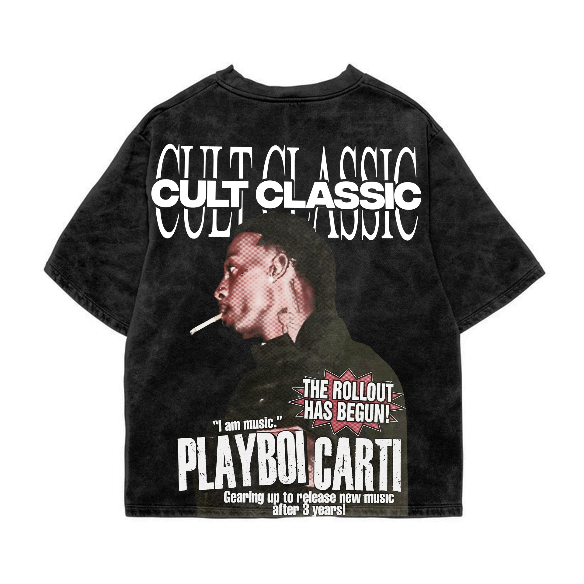 Carti Acid Wash Oversized Tee – Hip Hop Streetwear | OUR KARMA